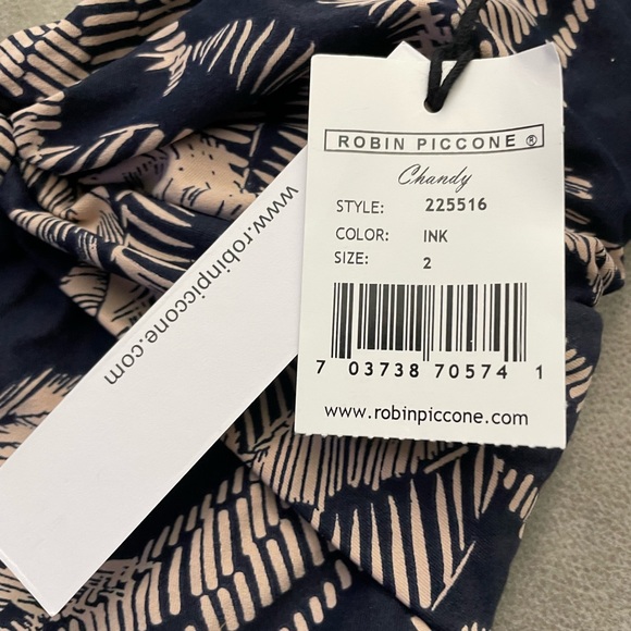 NWT Robin Piccone Chandy tie front one piece swimsuit - Picture 5 of 9